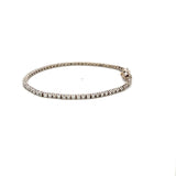 1.42 Carat Round Brilliant G VS1 Diamond 14 Karat White Gold Tennis Bracelet