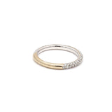 0.50 Carat Round Brilliant I SI1 Diamond 18 Karat White Gold Wedding Band Ring