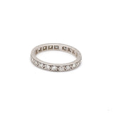 0.50 Carat Round Brilliant I SI1 Diamond Platinum Wedding Band Ring