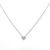 Harry Winston 3.63 Carat Heart Shape D VS1 Diamond Platinum Pendant Necklace