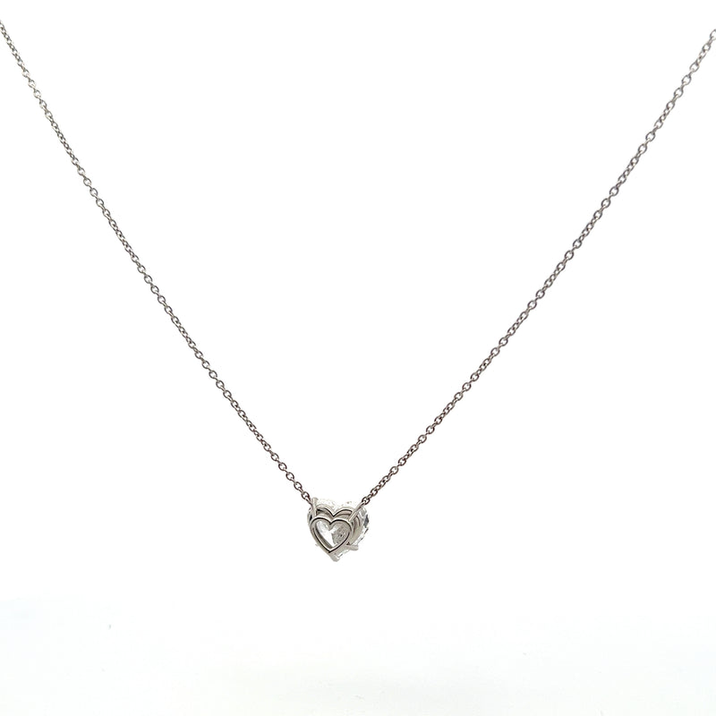 Harry Winston 3.63 Carat Heart Shape D VS1 Diamond Platinum Pendant Necklace