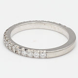 0.45 Carat Round Brilliant I SI1 Diamond Platinum Wedding Band Ring