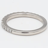 0.27 Carat Round Brilliant I SI1 Diamond Platinum Wedding Ring