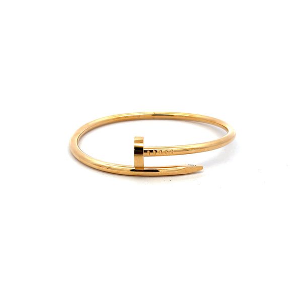 Cartier Juste Un Clou 18 Karat Rose Gold Bangle Bracelet Size 17