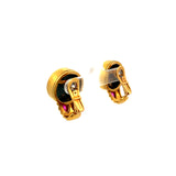 Bvlgari Vintage 30.60 Grams 18 Karat Yellow Gold Ruby Coin Earrings