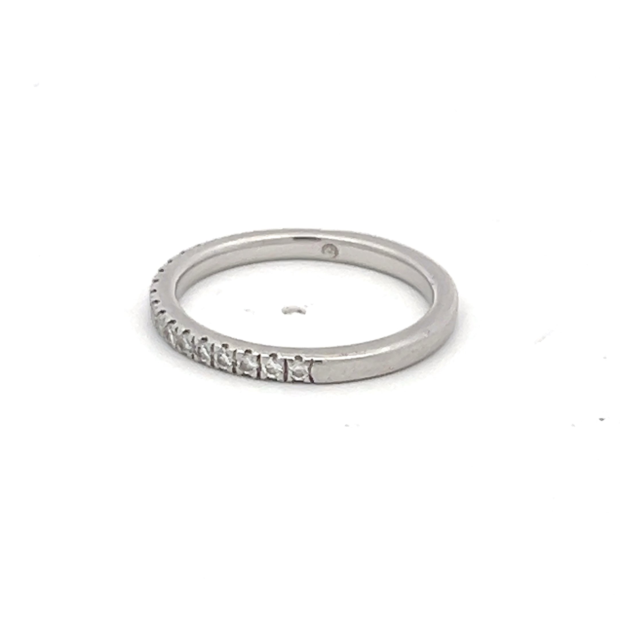 0.30 Carat Round Brilliant G SI1 Diamond Platinum Band Ring