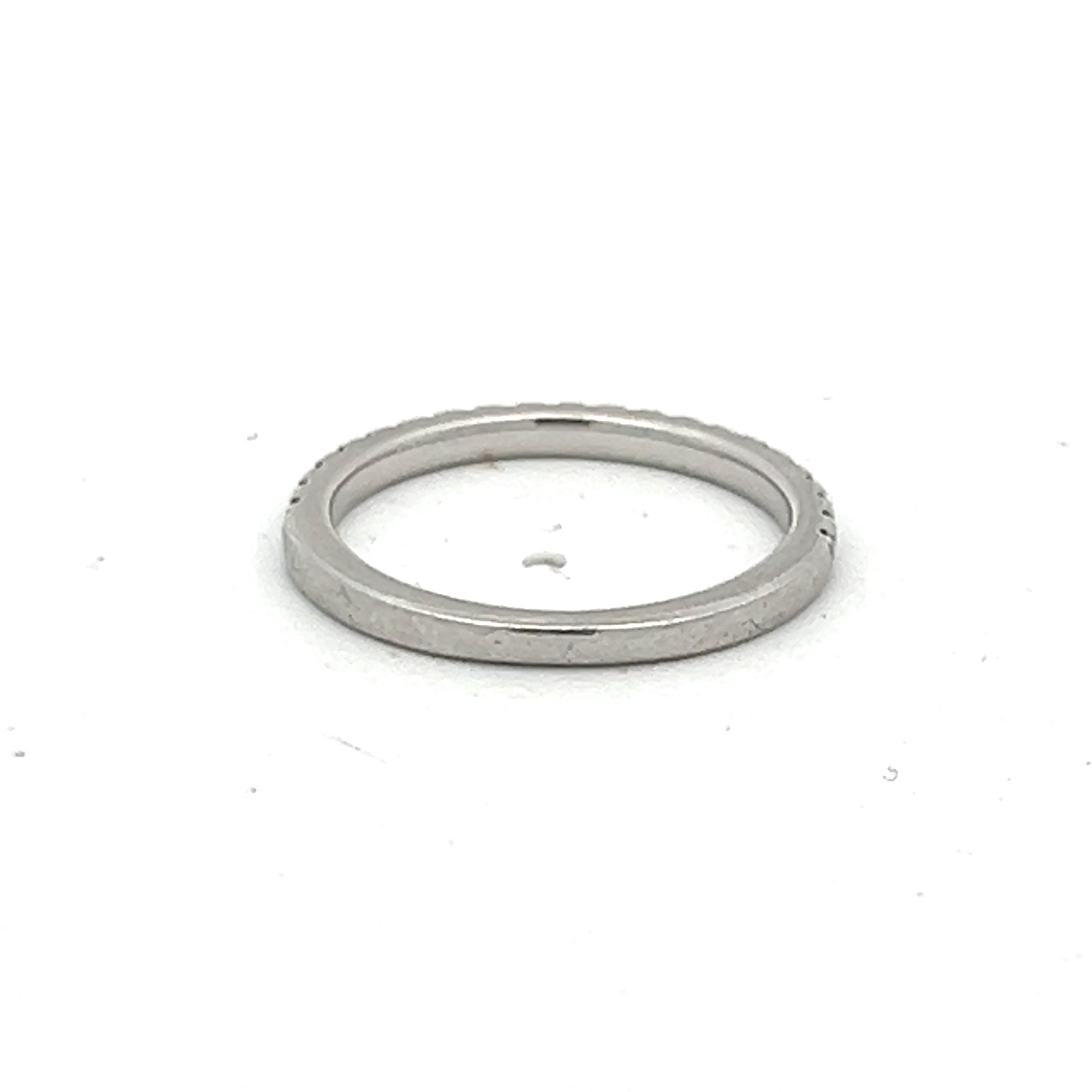 0.30 Carat Round Brilliant G SI1 Diamond Platinum Band Ring
