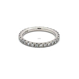 0.50 Carat Round Brilliant H VS1 Diamond Platinum Eternity Band Ring