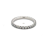 0.50 Carat Round Brilliant H VS1 Diamond Platinum Eternity Band Ring