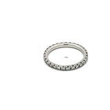 0.50 Carat Round Brilliant H VS1 Diamond Platinum Eternity Band Ring