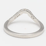 0.24 Carat Round Brilliant G SI1 Diamond Platinum Band Ring