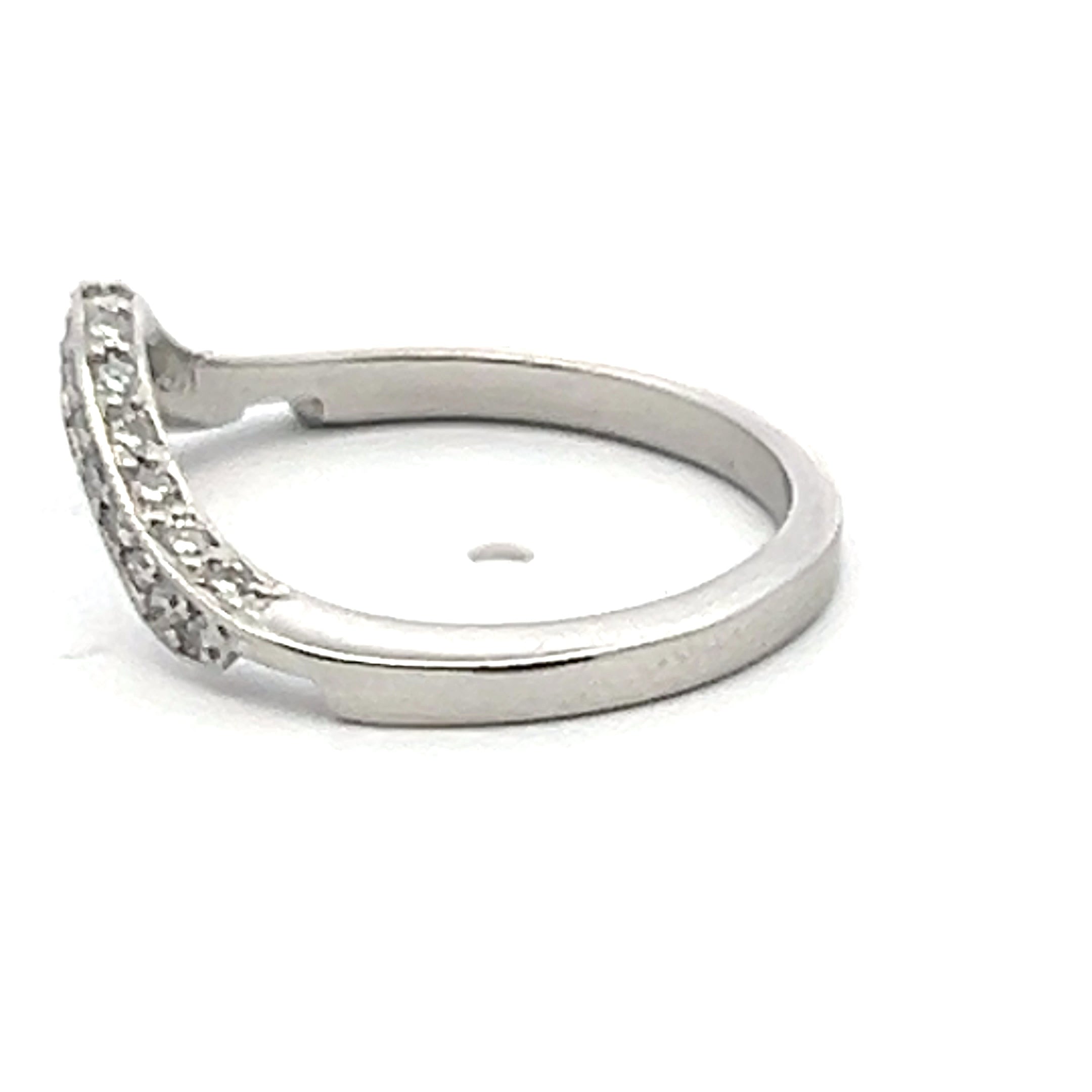 0.24 Carat Round Brilliant G SI1 Diamond Platinum Band Ring