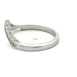 0.24 Carat Round Brilliant G SI1 Diamond Platinum Band Ring