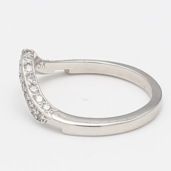 0.24 Carat Round Brilliant G SI1 Diamond Platinum Band Ring