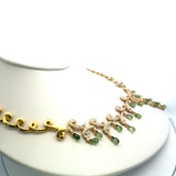 8.00 Carat Round Brilliant H VS1 Diamond 18 Karat Yellow Gold Drop Necklace