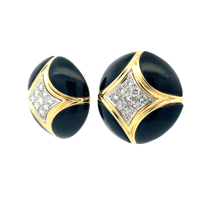 3.00 Carat Round Brilliant F VS1 Diamond 18 Karat Yellow Gold Clip On Earrings