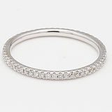 0.26 Carat Round Brilliant G SI1 Diamond 18 Karat White Gold Eternity Band Ring