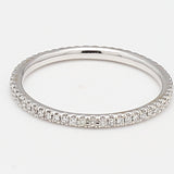 0.26 Carat Round Brilliant G SI1 Diamond 18 Karat White Gold Eternity Band Ring