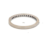 0.18 Carat Round Brilliant G SI1 Diamond 14 Karat White Gold Wedding Band Ring