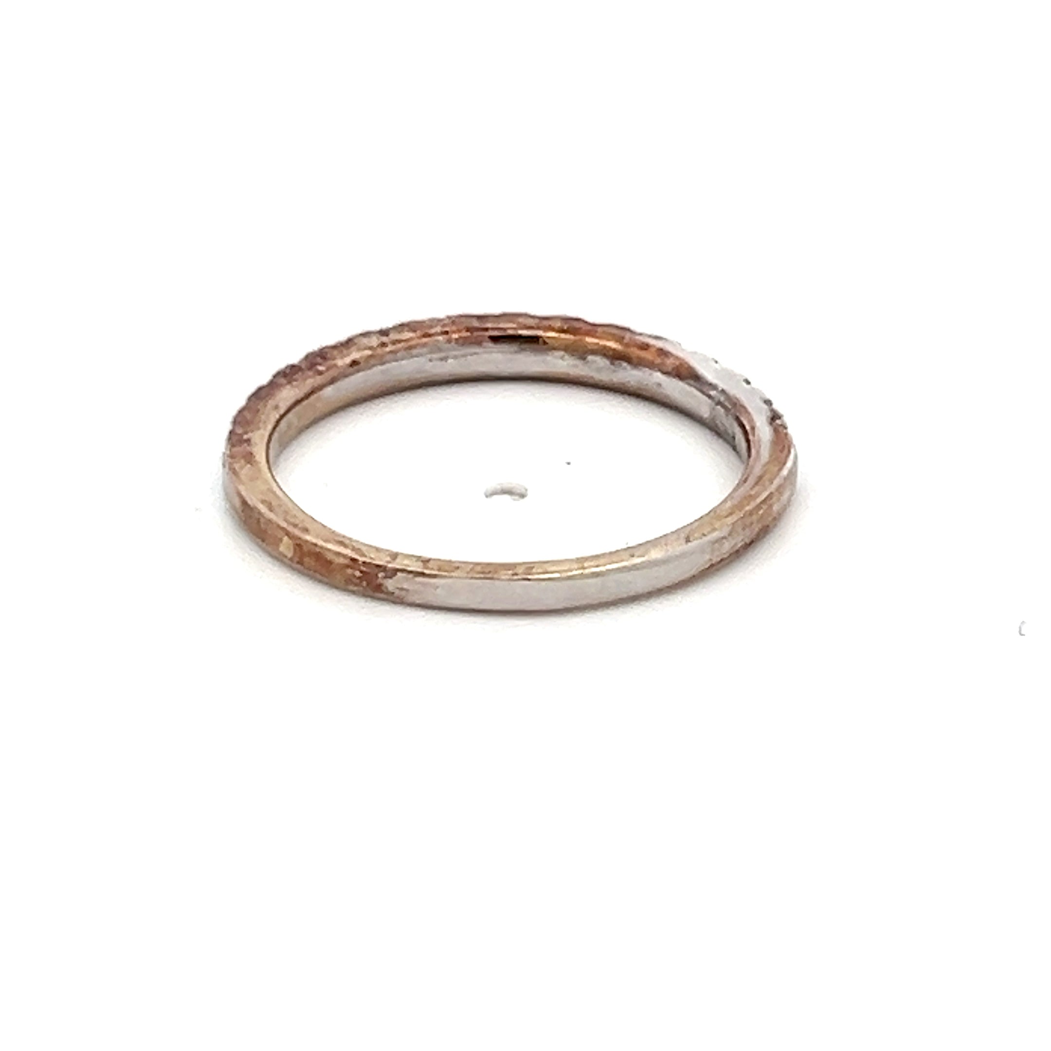0.30 Carat Round Brilliant I SI1 Diamond 14 Karat White Gold Half-Eternity Ring