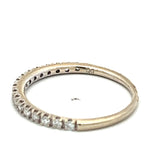 0.35 Carat Round Brilliant I VS2 Diamond 14 Karat White Gold Wedding Band Ring