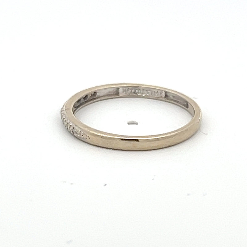 White Gold Wedding Band Ring