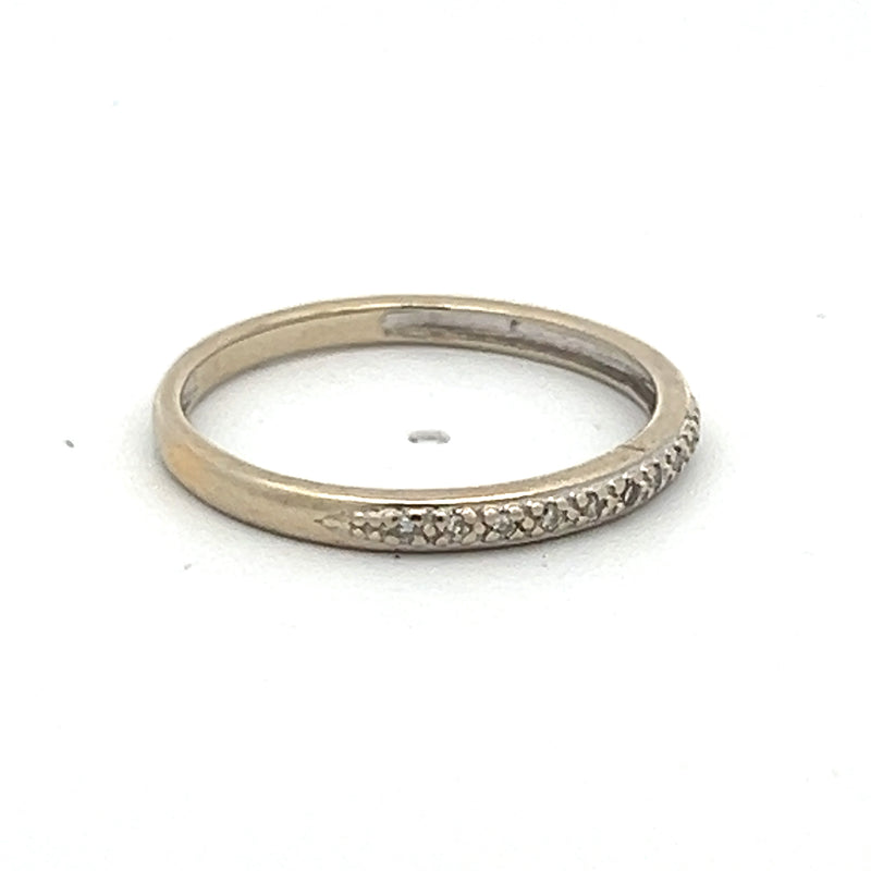 White Gold Wedding Band Ring