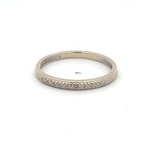 White Gold Wedding Band Ring