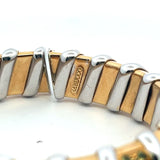Roberto Coin 8.50 Carat Round Brilliant Diamond 18 Karat Two Tone Gold Cuff Bracelet