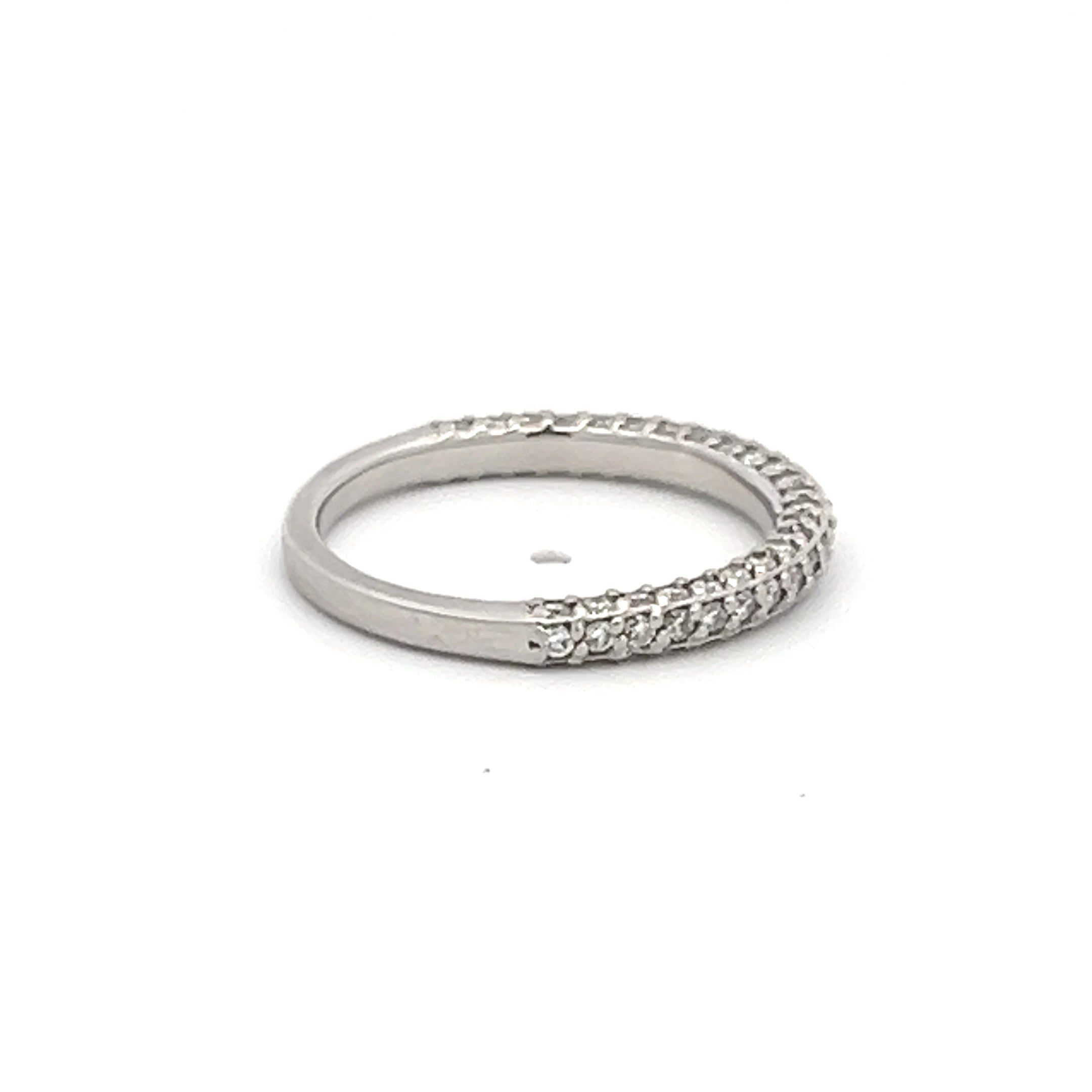 0.86 Carat Round Brilliant G VS1 Diamond Platinum Band Ring