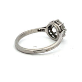1.44 Carat Old European Cut I I2 Diamond 14 Karat White Gold Engagement Ring