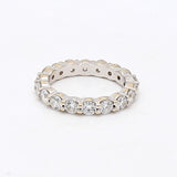 1.80 Carat Round Brilliant I SI1 Diamond 18 Karat White Gold Eternity Band Ring