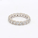 1.80 Carat Round Brilliant I SI1 Diamond 18 Karat White Gold Eternity Band Ring