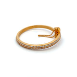 Tiffany & Co 4.37 Carat Round Brilliant Diamond 18K Rose Gold Bangle Bracelet