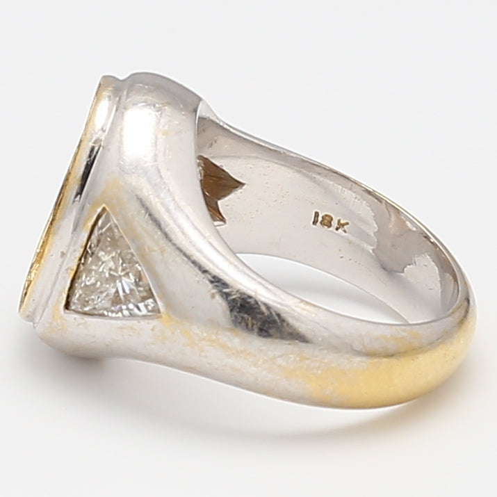 1.20 Carat J SI1 Diamond 18 Karat White Gold Semi Mount Ring
