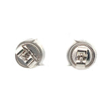 2.97 Carat Round Brilliant I-K Si1-I2 Diamond Platinum Stud Earrings With GIA Certificate