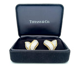 Tiffany & Co 3.00 Carat Round Brilliant Diamond 18K Gold/Plat Clip On Earrings