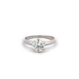 Tiffany & Co 1.13 Carat Round Brilliant G SI1 Diamond Platinum Engagement Ring