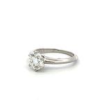 Tiffany & Co 1.13 Carat Round Brilliant G SI1 Diamond Platinum Engagement Ring