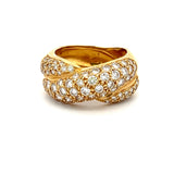 Tiffany & Co 2.50 Carat Round Brilliant Diamond 18K Yellow Gold Cocktail Ring