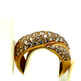 Tiffany & Co 2.50 Carat Round Brilliant Diamond 18K Yellow Gold Cocktail Ring