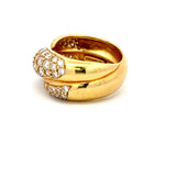 Tiffany & Co 2.50 Carat Round Brilliant Diamond 18K Yellow Gold Cocktail Ring