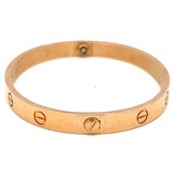 Cartier 18 Karat Rose Gold Love Bracelet Size 18