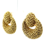 Vintage 30.90 Grams 18 Karat Yellow Gold Clip On Earrings