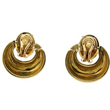 Vintage 30.90 Grams 18 Karat Yellow Gold Clip On Earrings