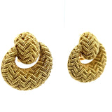 Vintage 30.90 Grams 18 Karat Yellow Gold Clip On Earrings