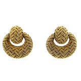 Vintage 30.90 Grams 18 Karat Yellow Gold Clip On Earrings