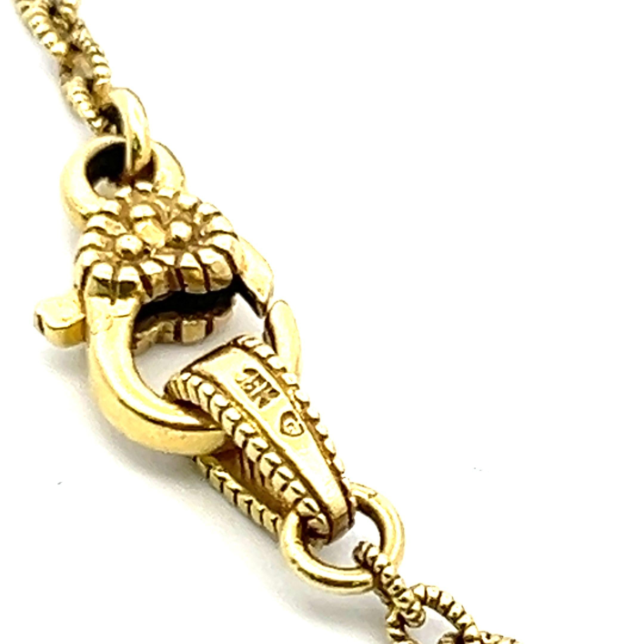 Judite Ripka 18K Yellow Gold Pendant Necklace with 0.18 Carat Round Diamonds