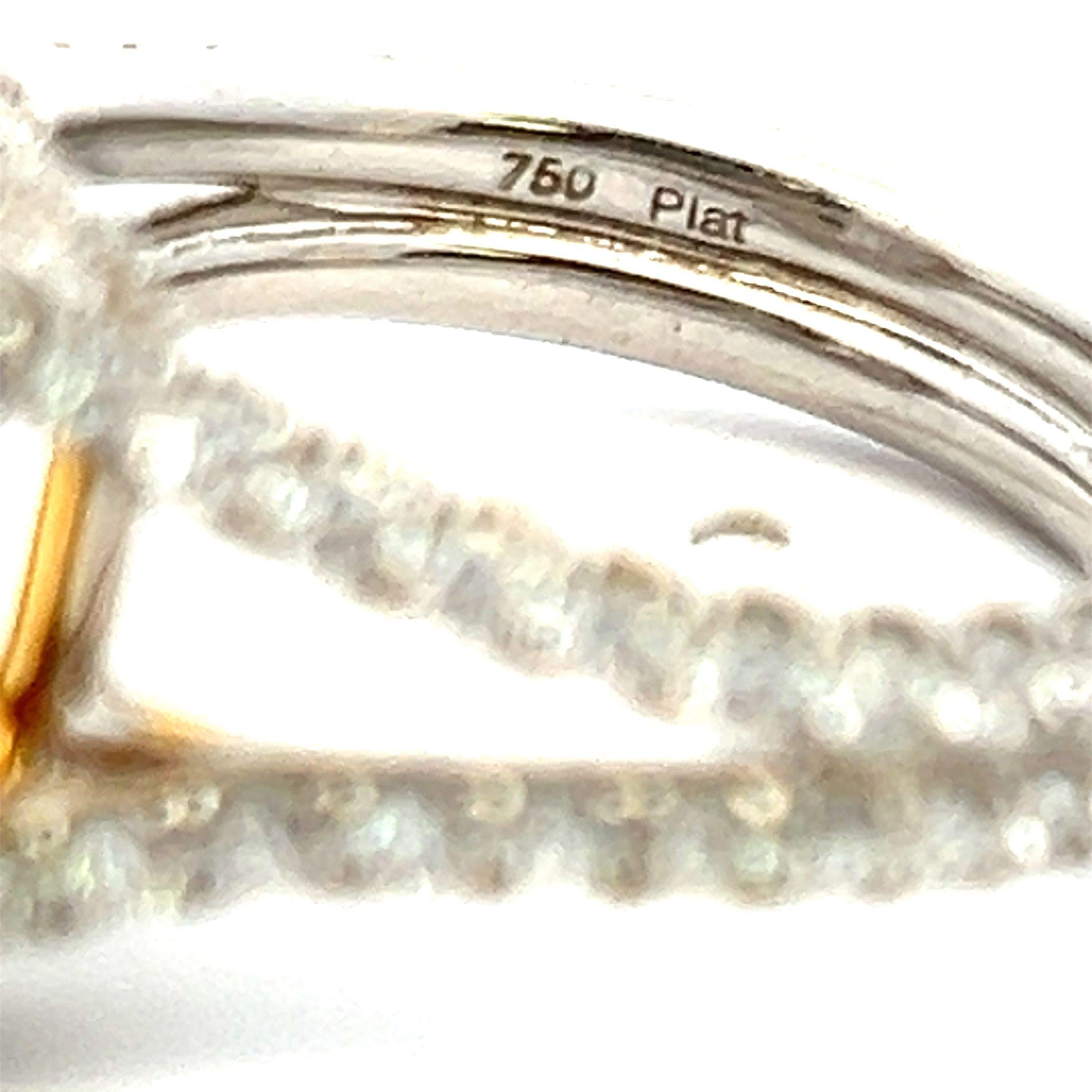 9.84 Carat Radiant Cut Fancy Yellow and Round Brilliant Diamond 18K GLD-PLT Ring
