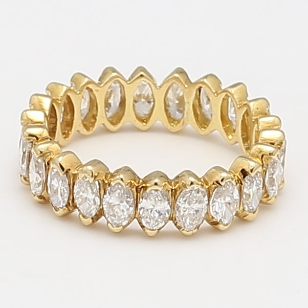 1.50 Carat H VS1 Diamond 18 Karat Yellow Gold Eternity Band Ring